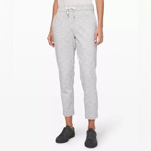 Lululemon On The Fly Pant White Striped